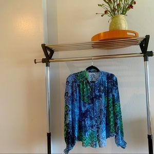 Belissimo Pearl Button Long Sleeve Shirt